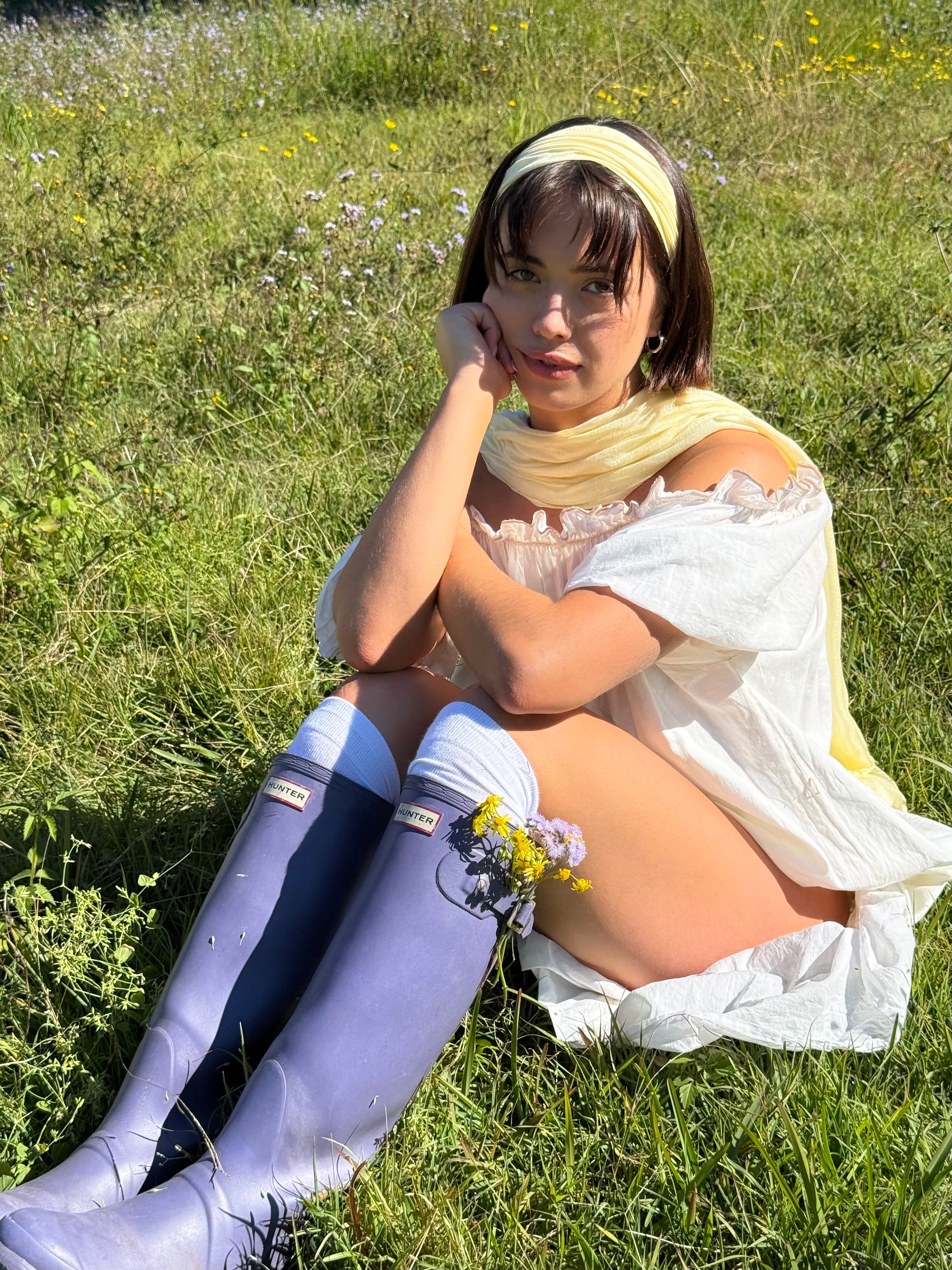 Long Scarf - Buttercream