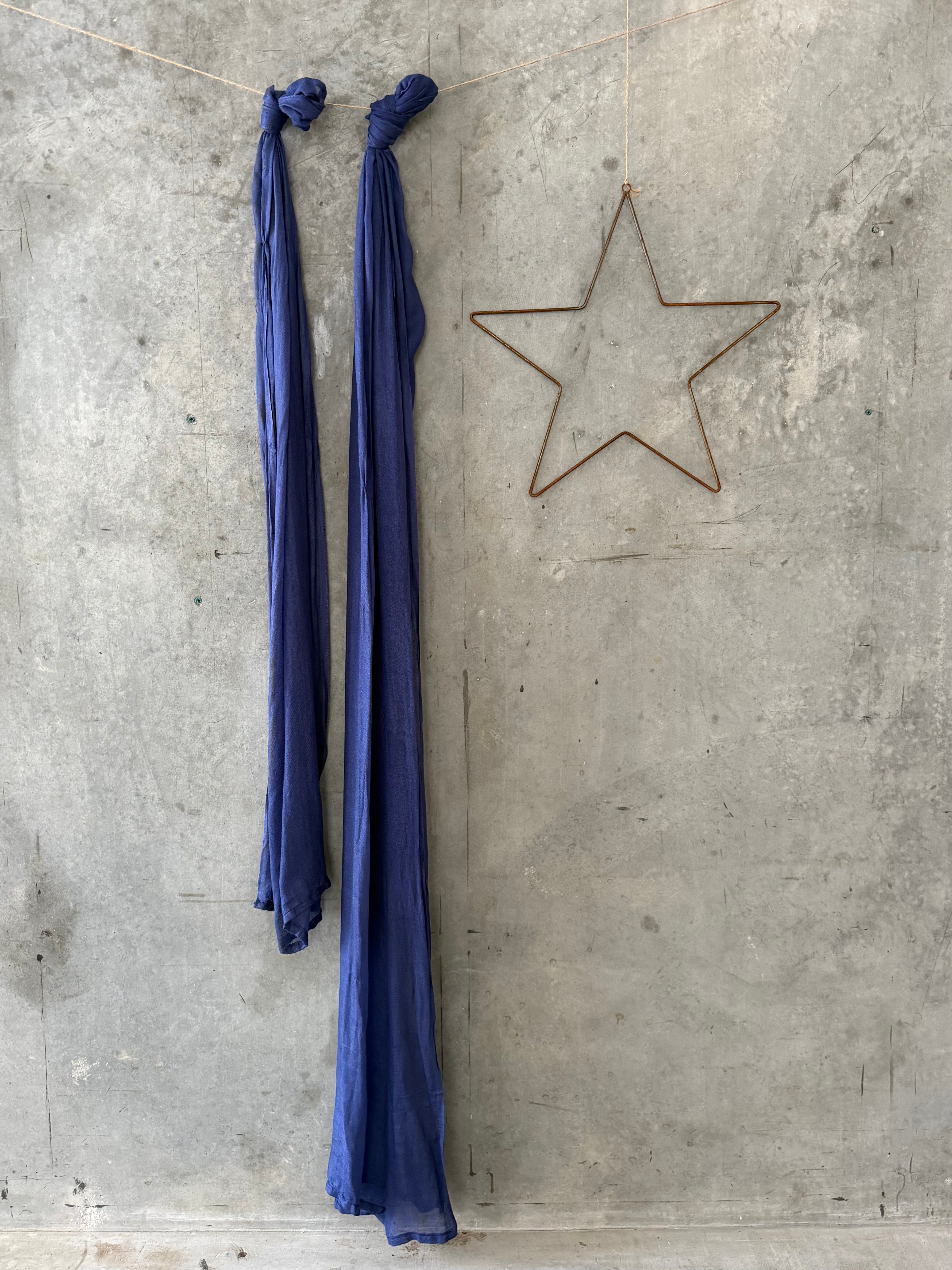 Short Scarf - Indigo