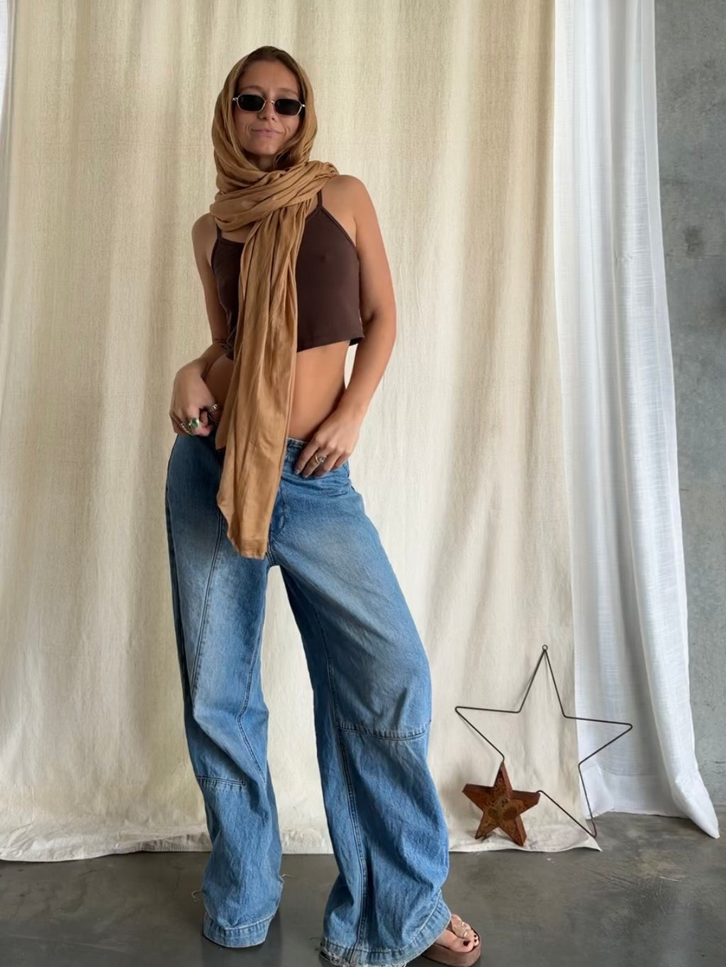 Long Scarf - Sandalwood