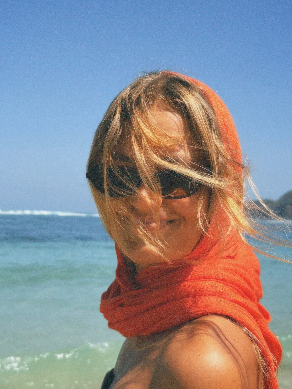 Long Scarf - Papaya