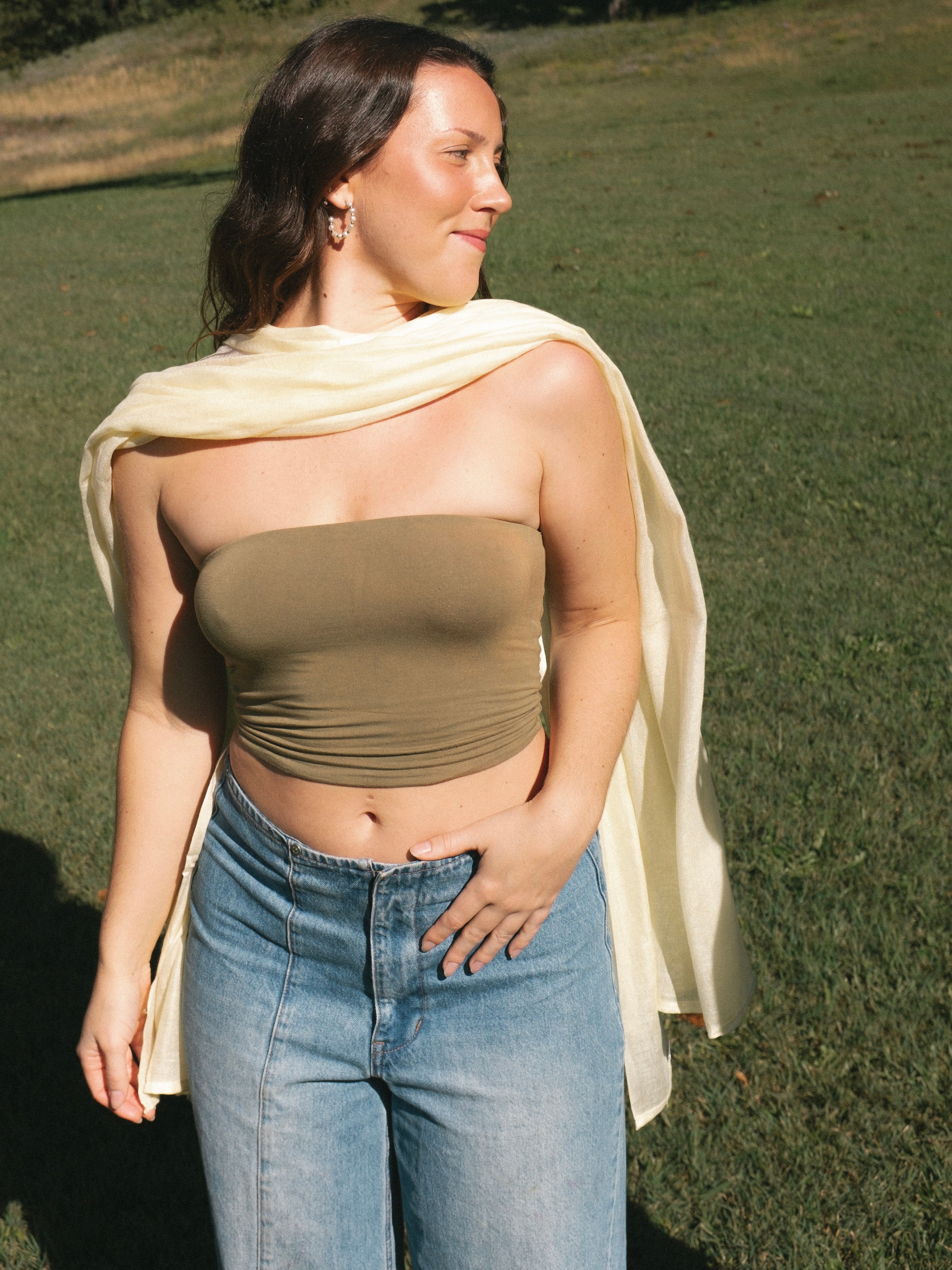 Long Scarf - Buttercream