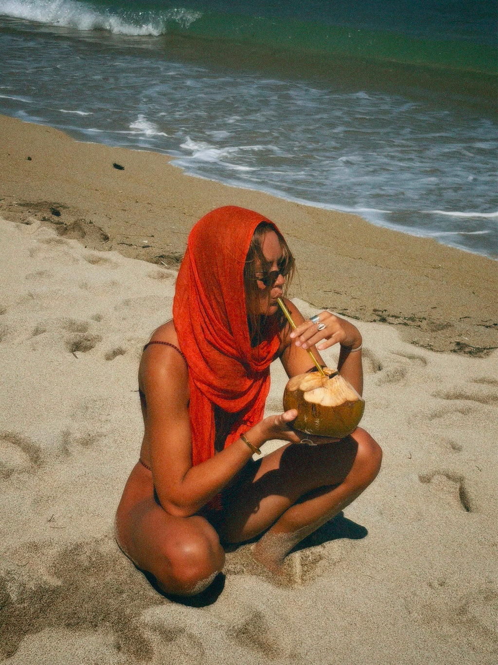 Long Scarf - Papaya