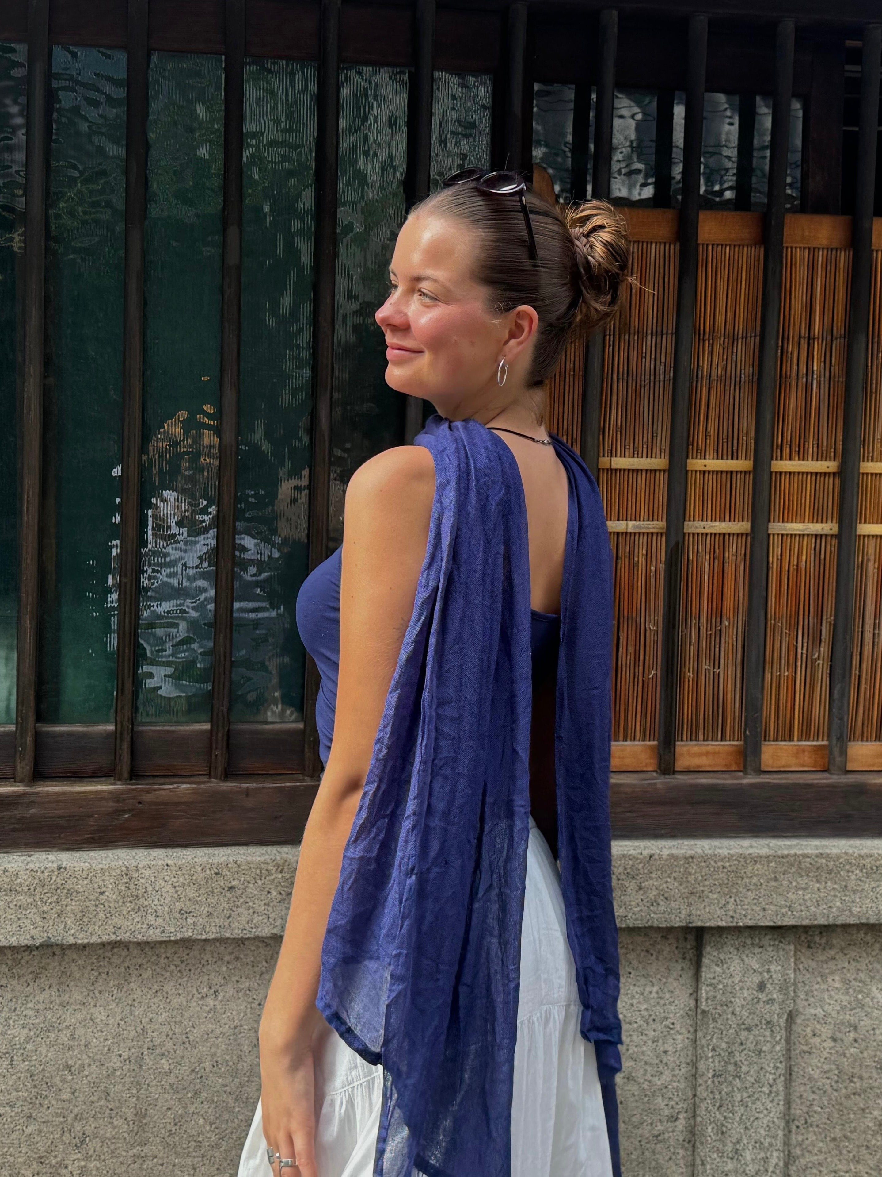 Long Scarf - Indigo