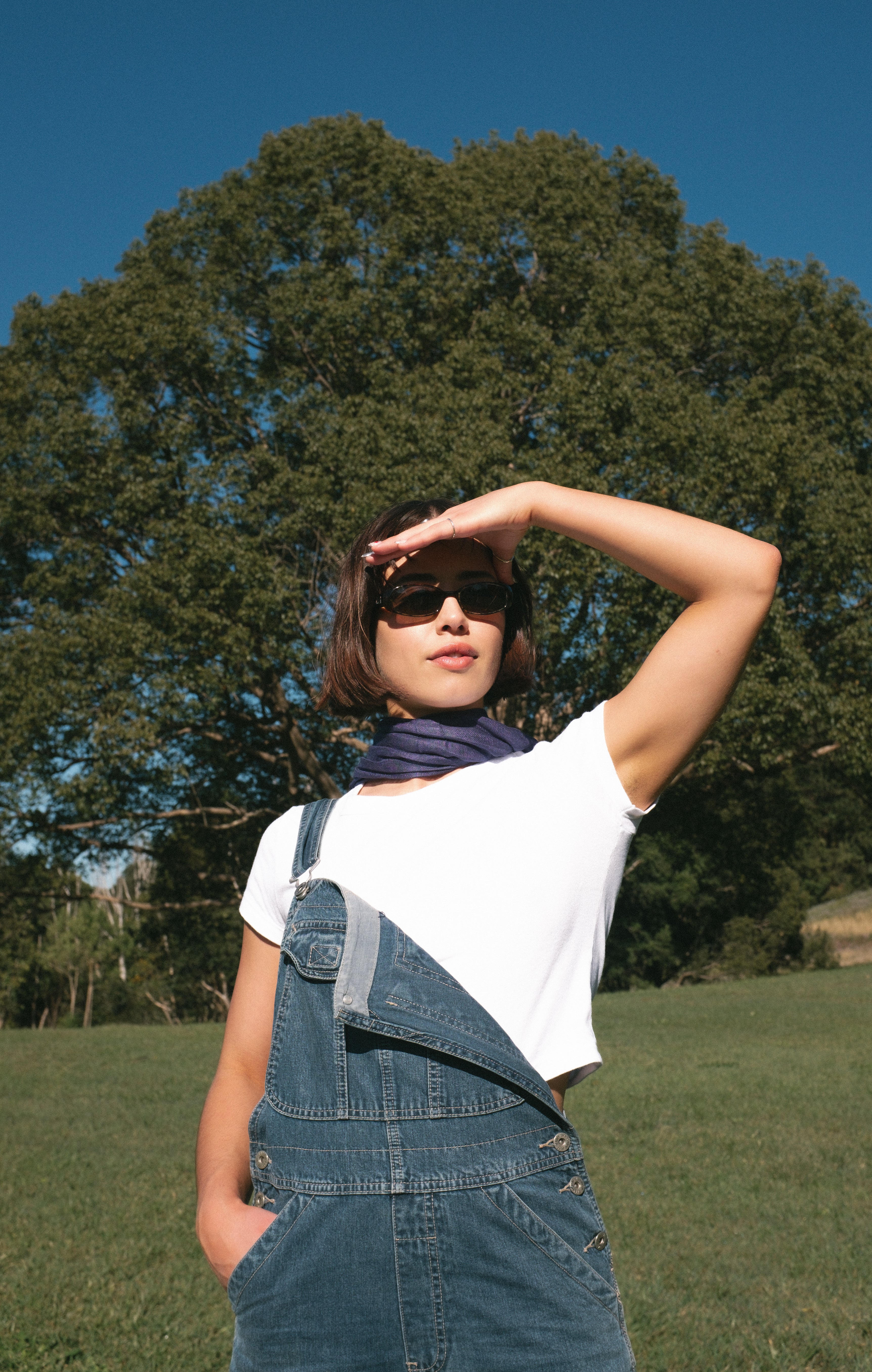 Long Scarf - Indigo